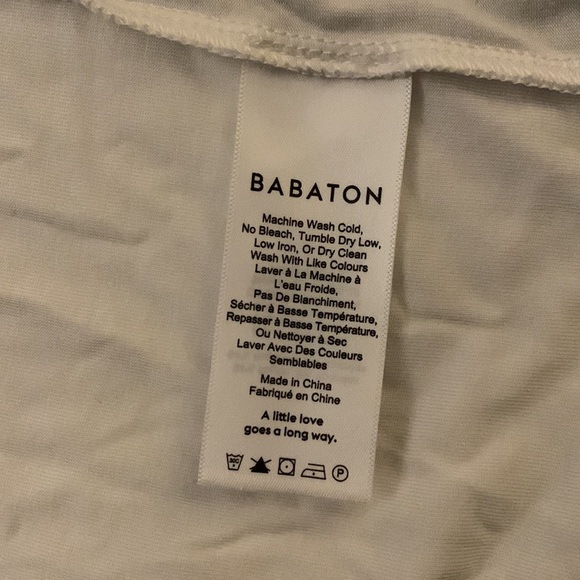BRAND NEW White tie open back tshirt aritzia babaton - Picture 4 of 4